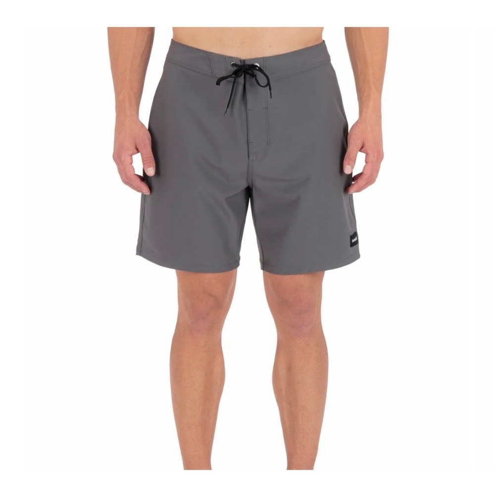 Hurley Phantom Eco One & Only Solid 18" Boardshorts – Ion Grey – 34 – NWT